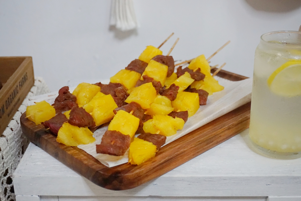 鲜嫩多汁😋清甜爽口的菠萝牛肉串🍍🥩的做法 步骤12