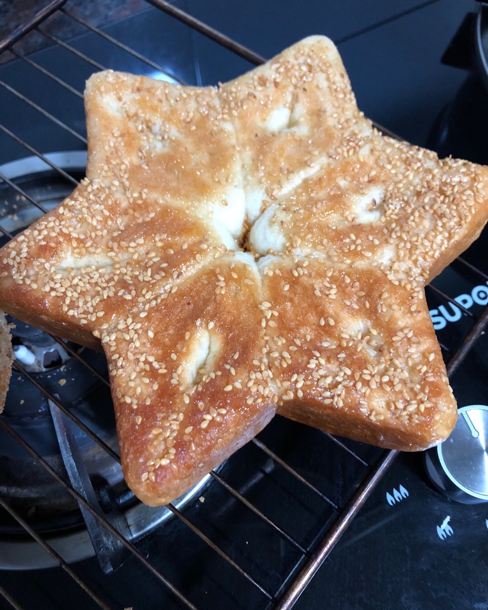 六角星白面包