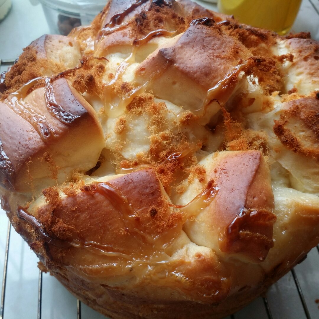 肉松手撕面包—超软会爆浆的面包哟