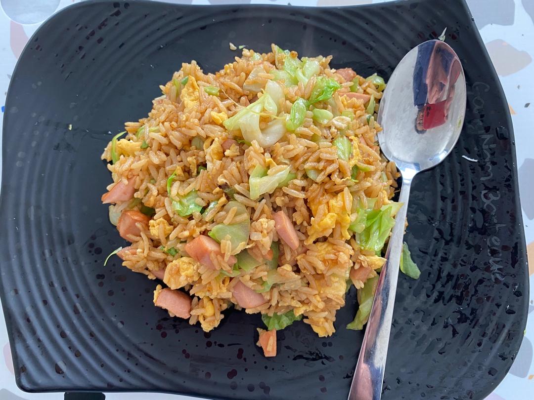 好吃到飞‼️酱油炒饭（快手懒人版）蚝油炒米 简单不失美味❗️