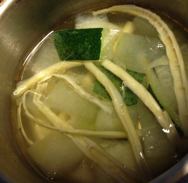 meiyu做的扁尖冬瓜汤