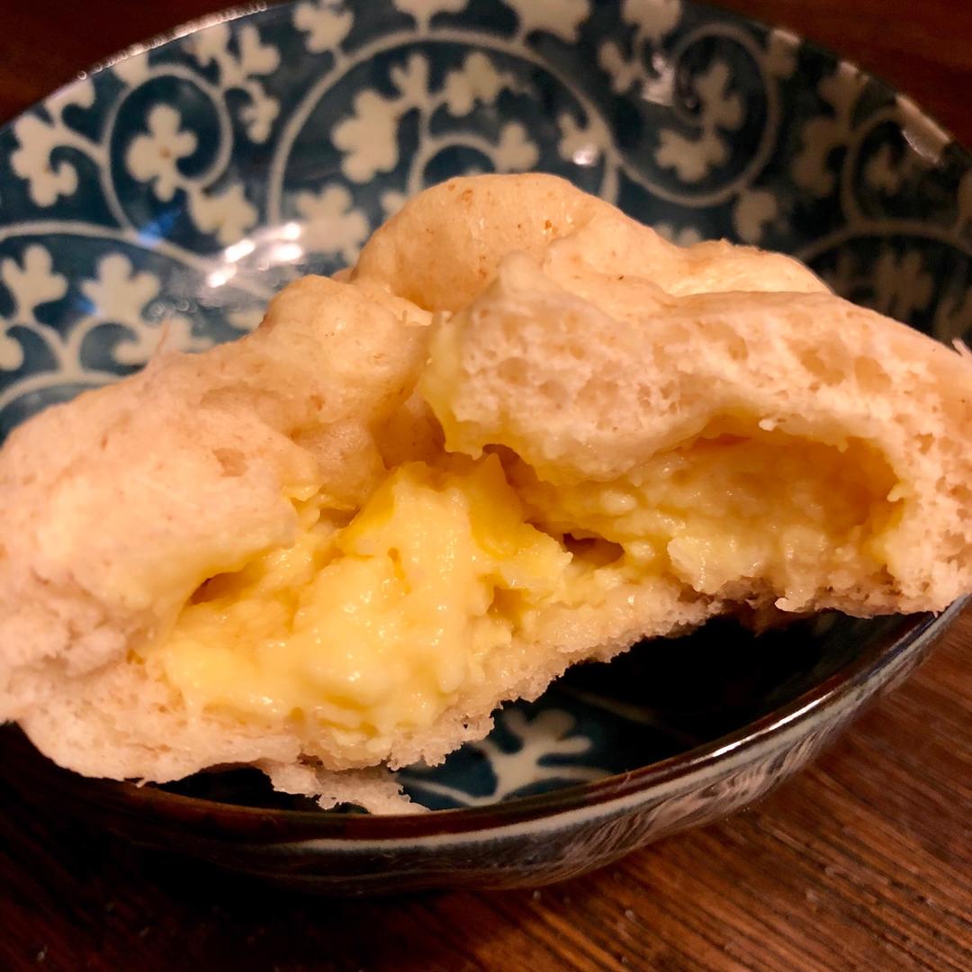 自制无油奶黄包