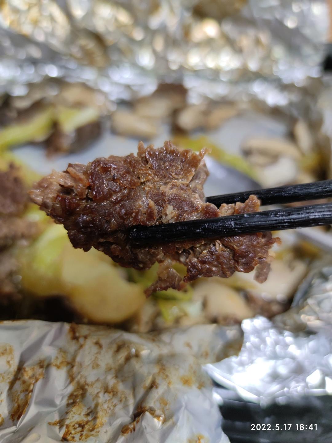 锡纸烤牛肉