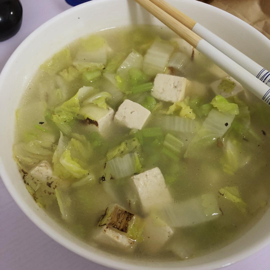 白菜豆腐汤