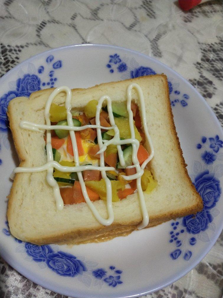 烤吐司（微波炉简易版）