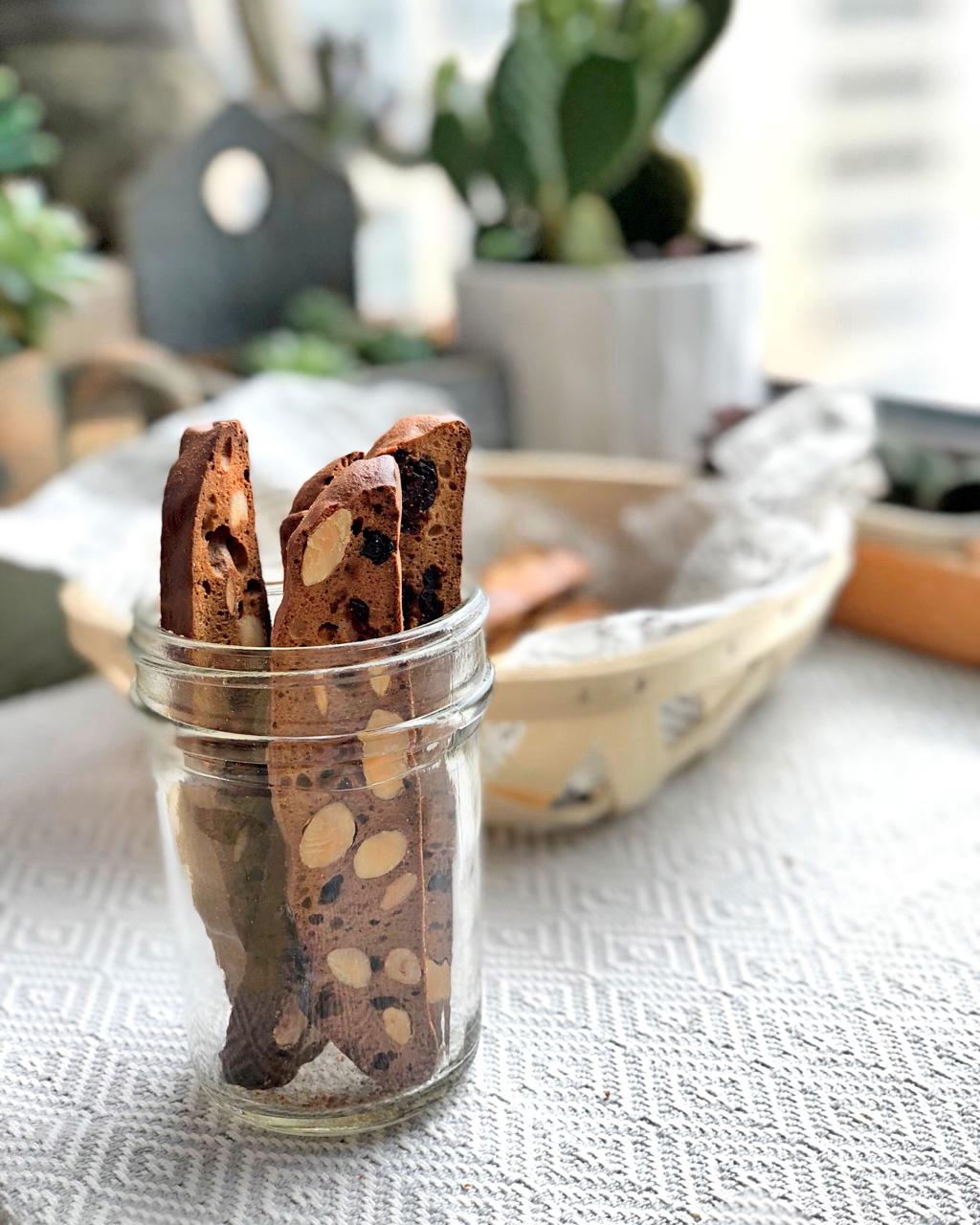 【健康零食】无油全麦杏仁玫瑰茄脆饼干