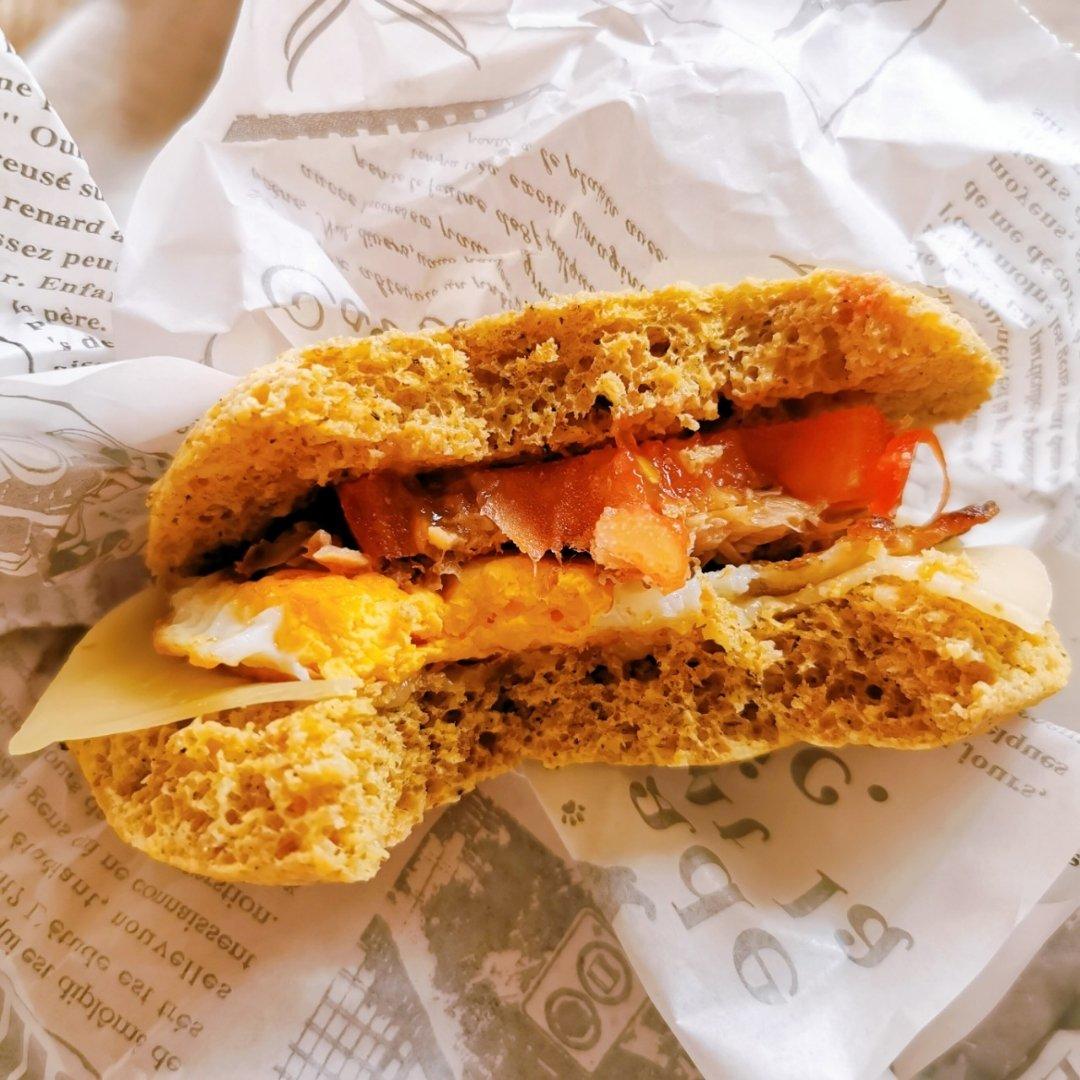 【生酮低碳】2分钟微波汉堡面包蛋糕