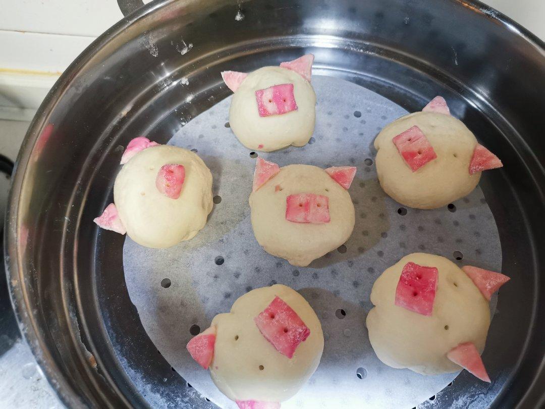 小猪奶黄包
