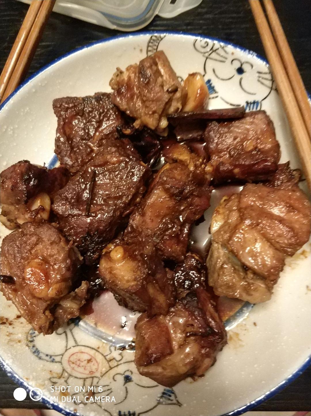 锡纸烤排骨
