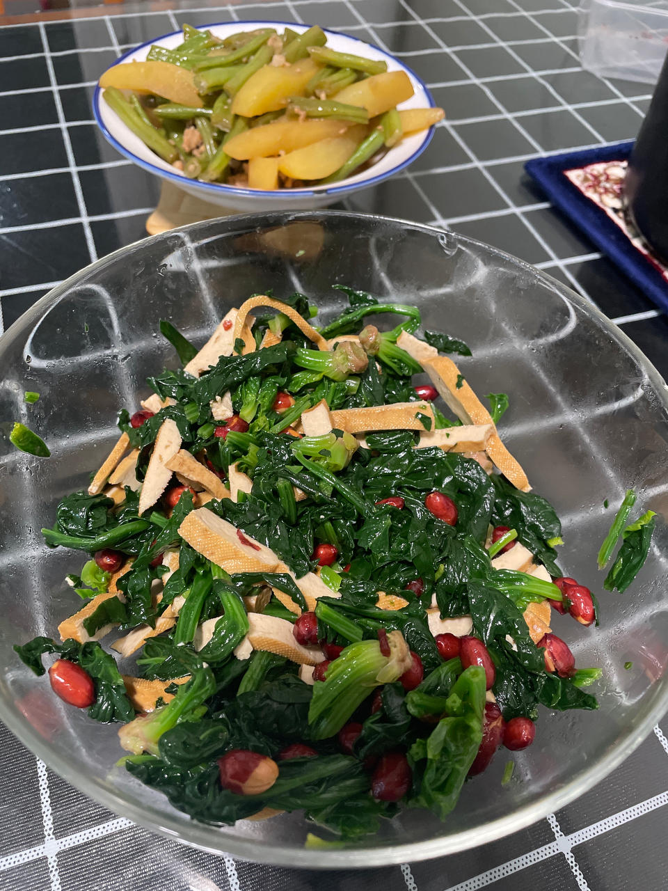凉拌菠菜