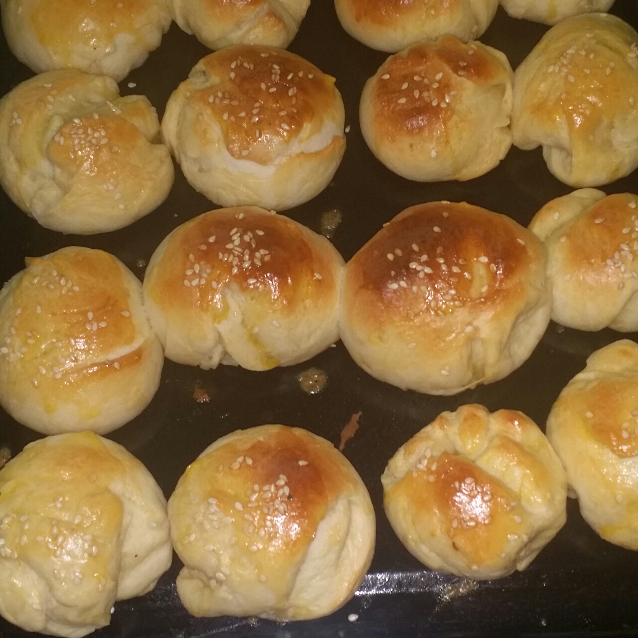 鲜奶油小餐包（一次发酵）