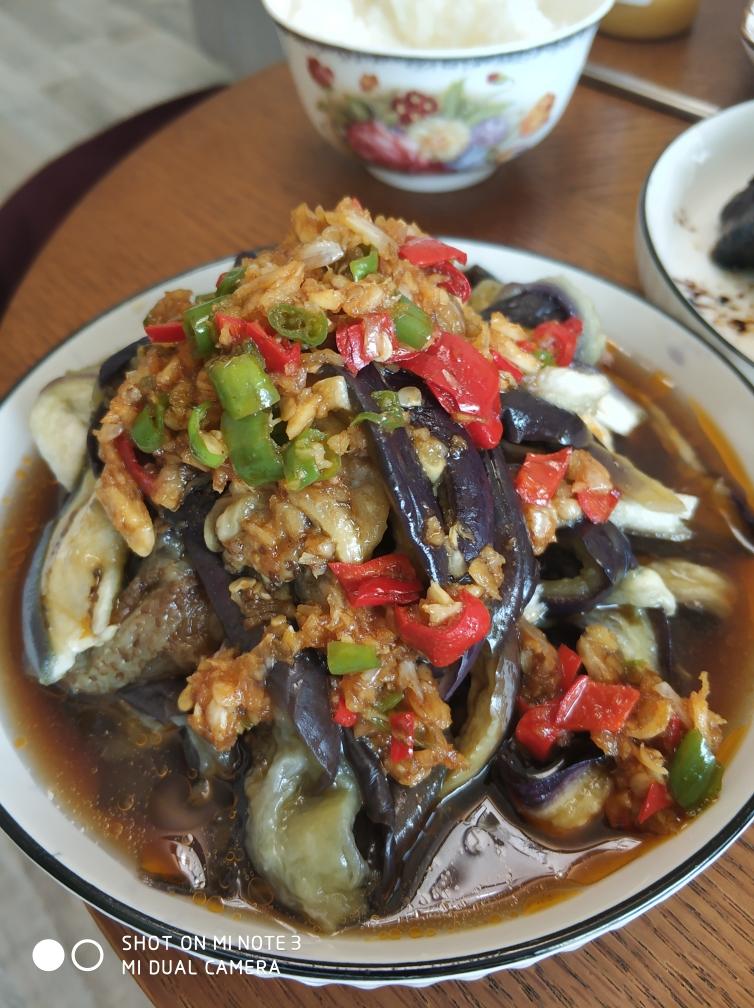 蒜泥茄子（蒸）