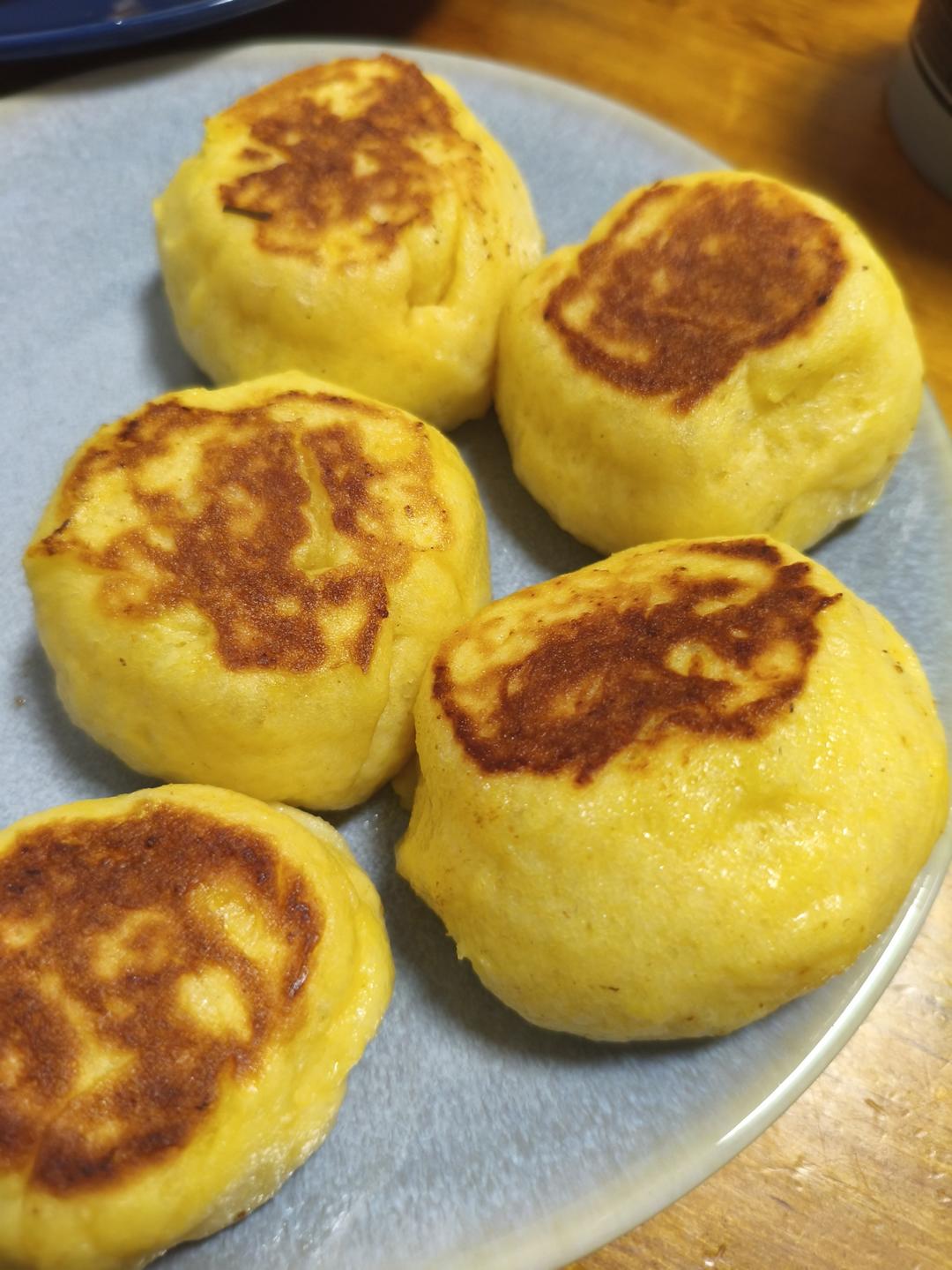玉米面锅贴（一次发酵）