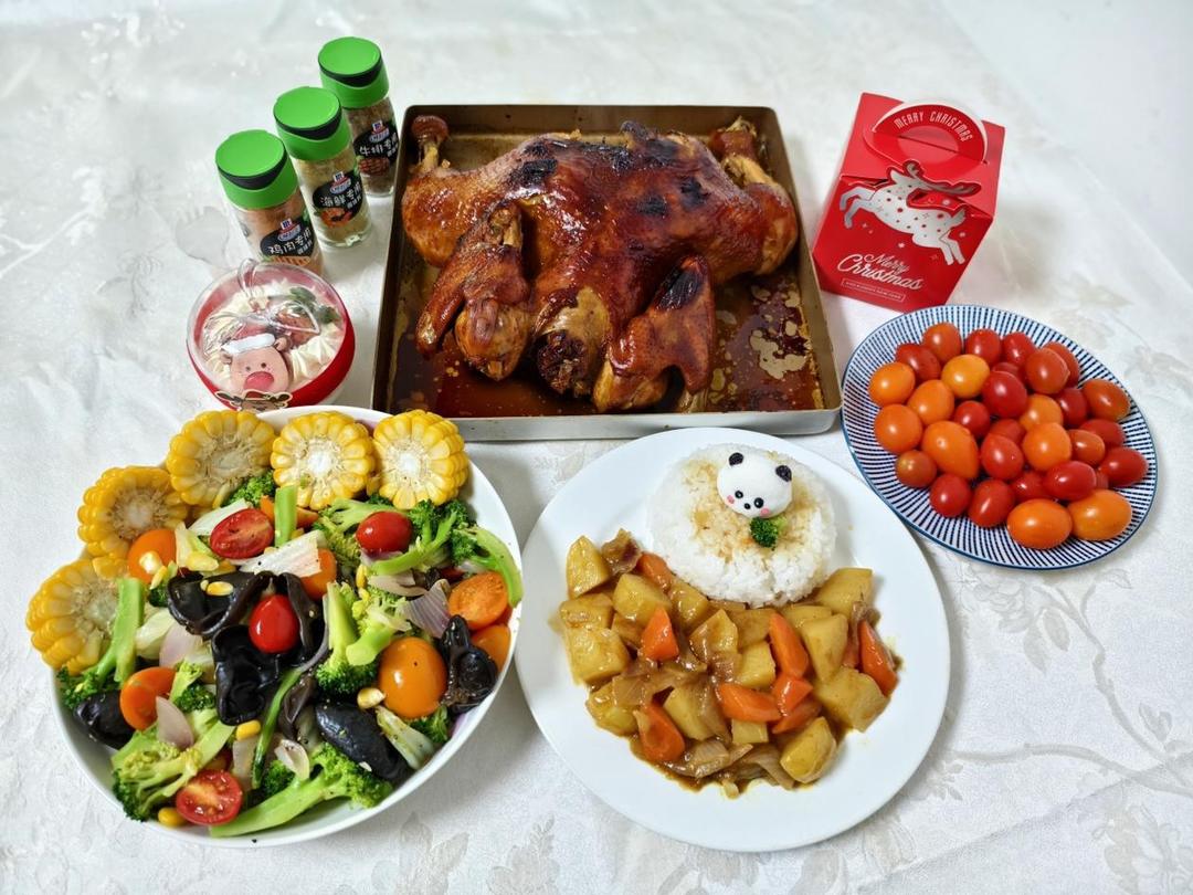 圣诞🎅大餐~蜜汁烤鸡