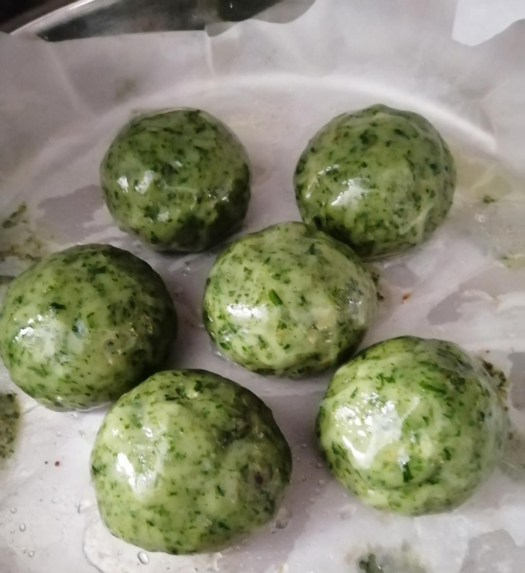 艾草青团、艾粑粑、艾糍、新鲜艾草制作