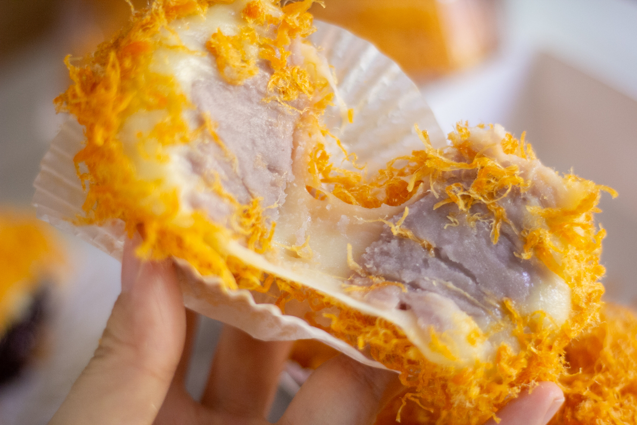 紫米/芋泥肉松麻薯球‼️无法拒绝的一口软糯