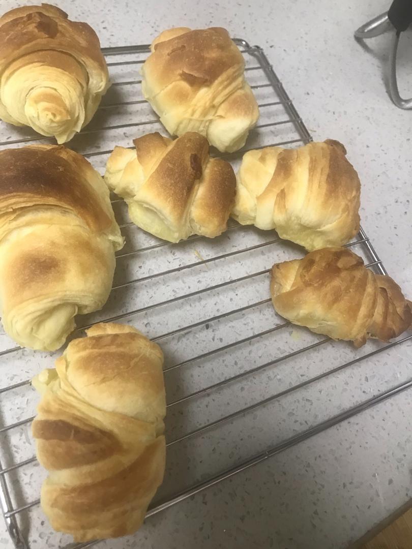 【小高姐】家庭制作牛角包 普通黄油 手工操作 经典蜂窝结构