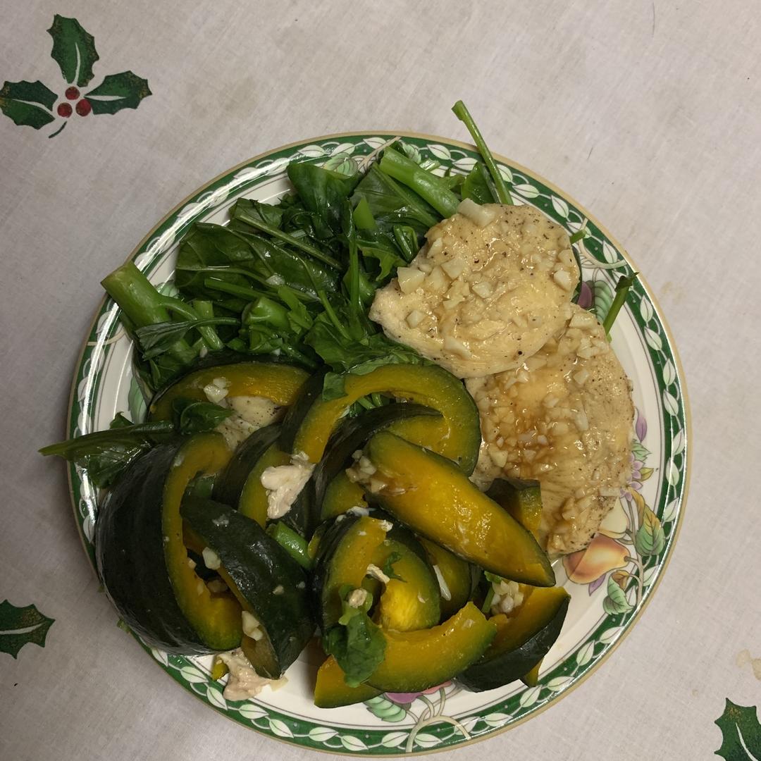 蒜蓉土豆蒸鸡胸肉