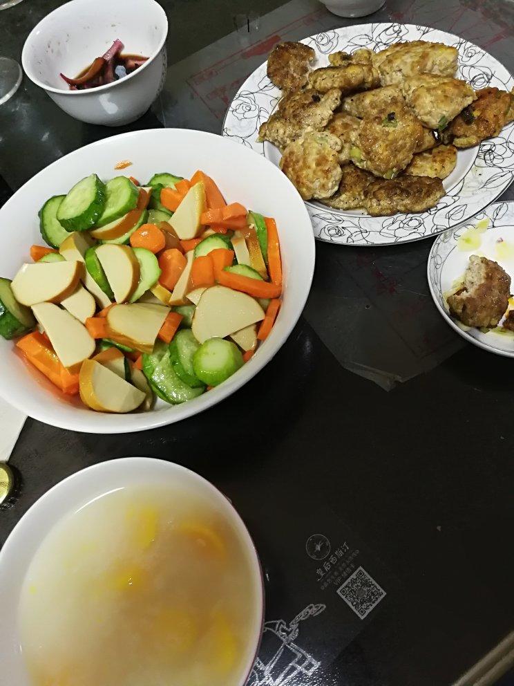 豆腐鲜肉饼