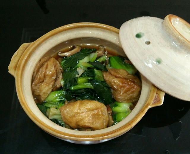 香菇青菜面筋煲