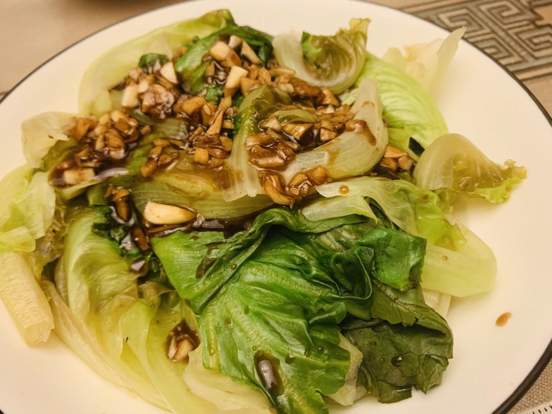清肠刮油的蚝油生菜