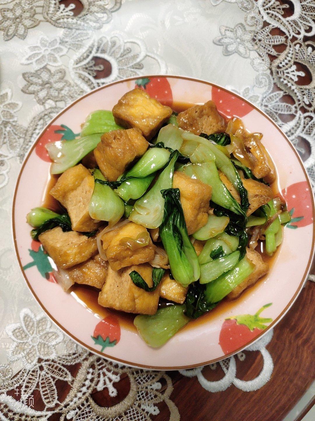 青椒油豆腐