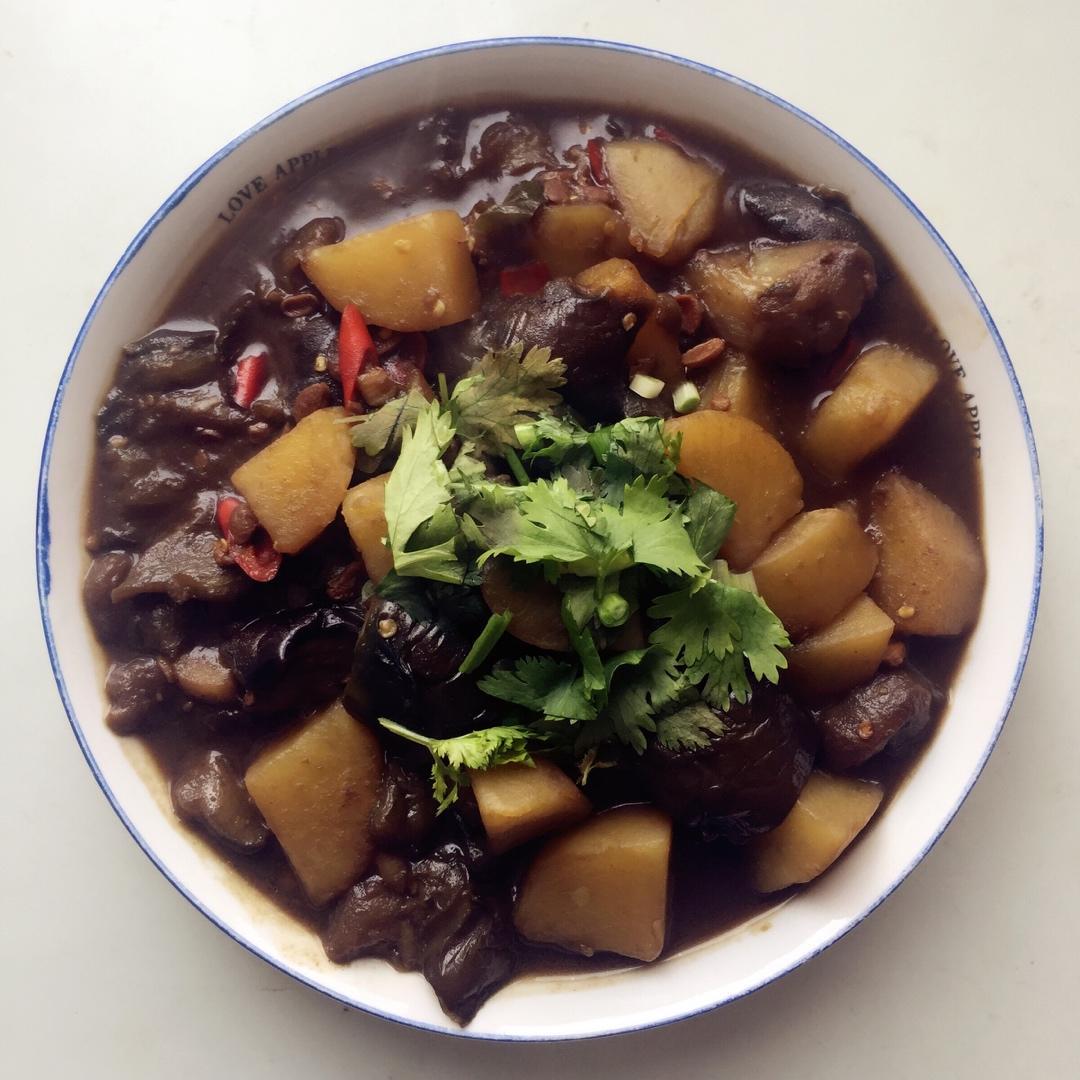 土豆炖茄子