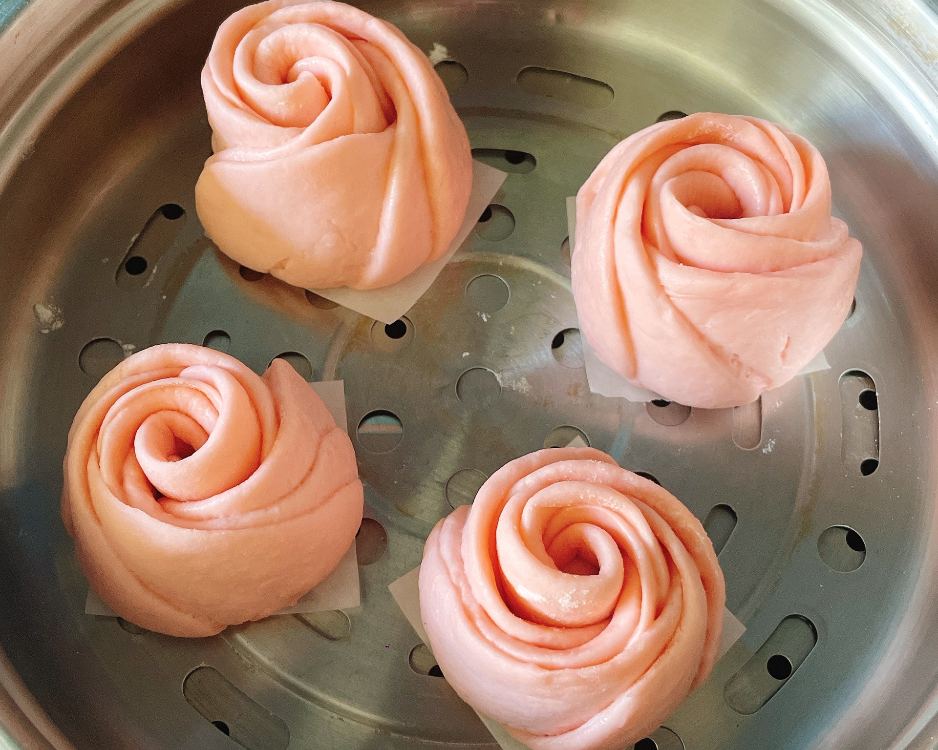 椰香🌹玫瑰花馒头👩献给母亲节的花的做法 步骤16