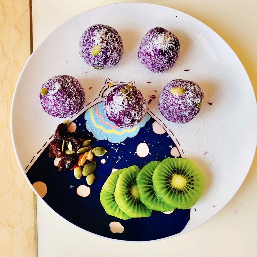 奶香紫薯糯米糍