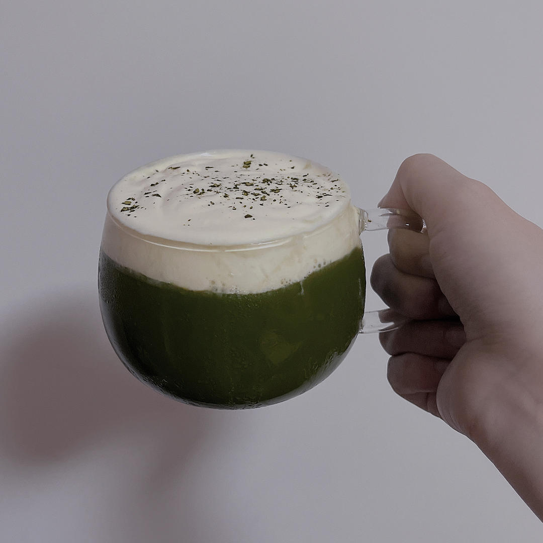 抹茶奶盖(一杯450ML量)