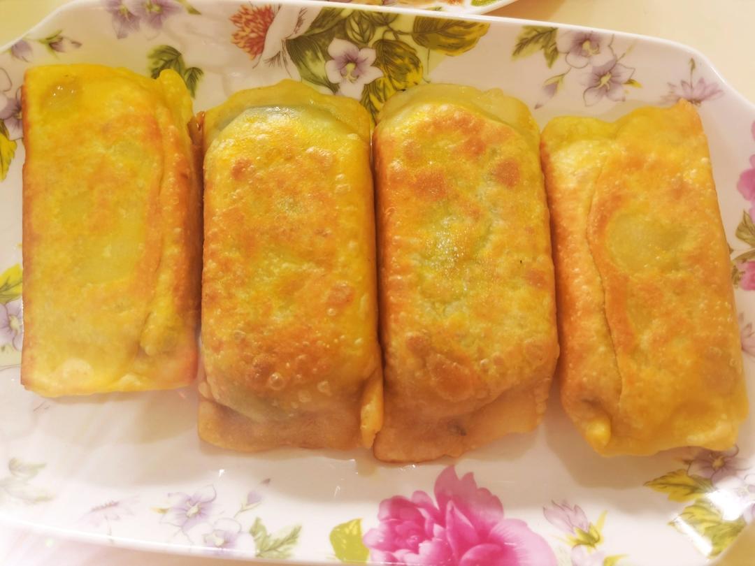 懒人版韭菜鸡蛋合子