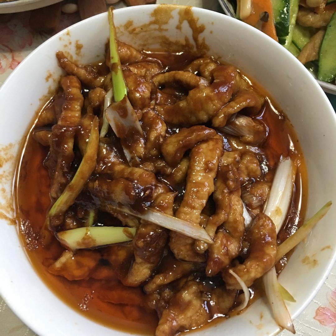 京酱肉丝（家庭做法）