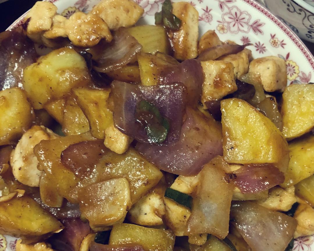 照烧酱土豆洋葱鸡肉
