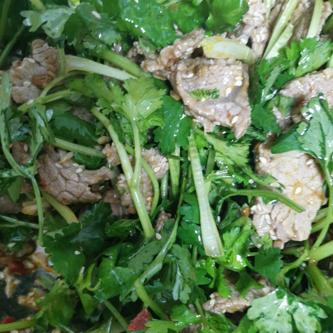香菜拌牛肉
