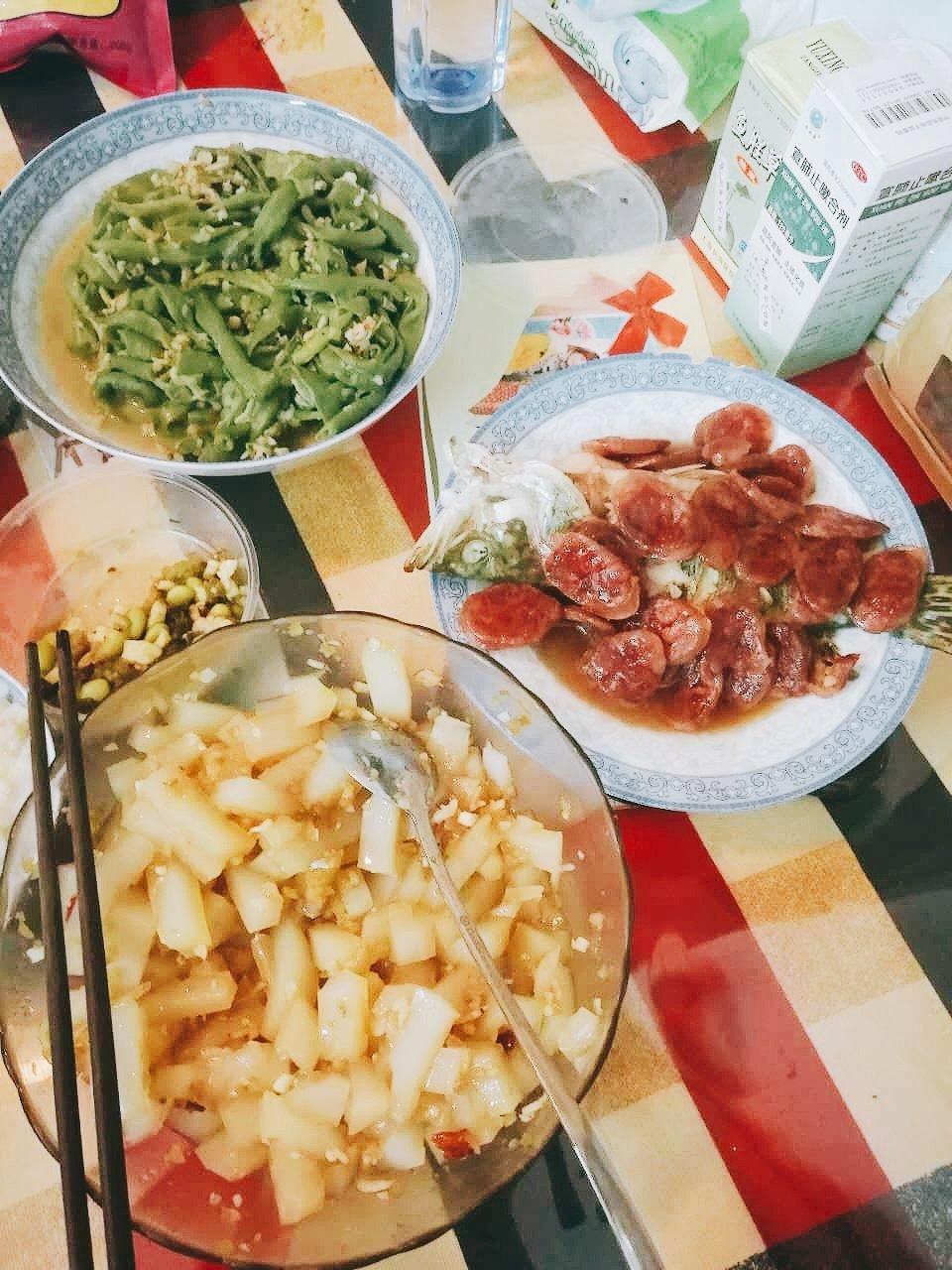 缸豆炒肉末