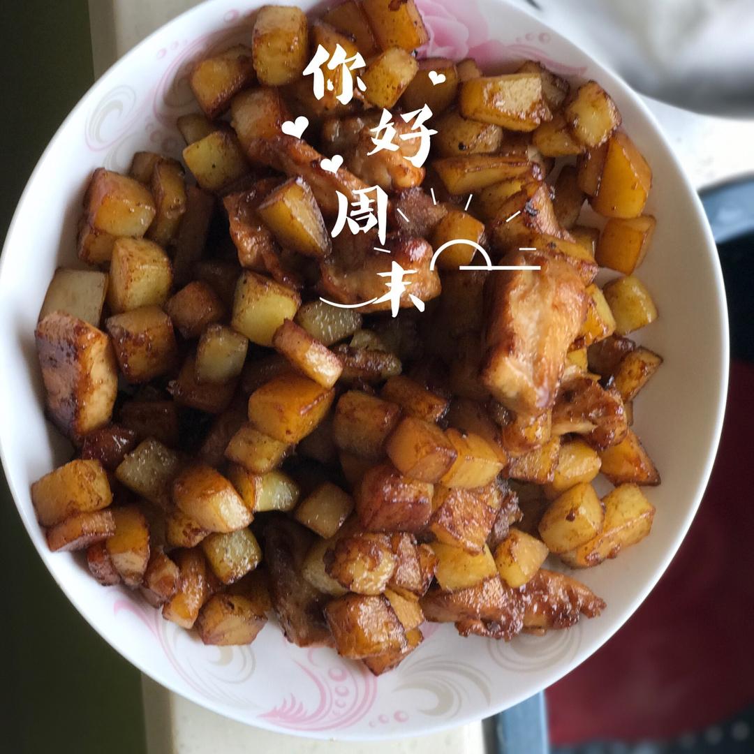 一道怎么做都好吃的干煎土豆鸡丁（红烧，咖喱，椒盐，孜然）