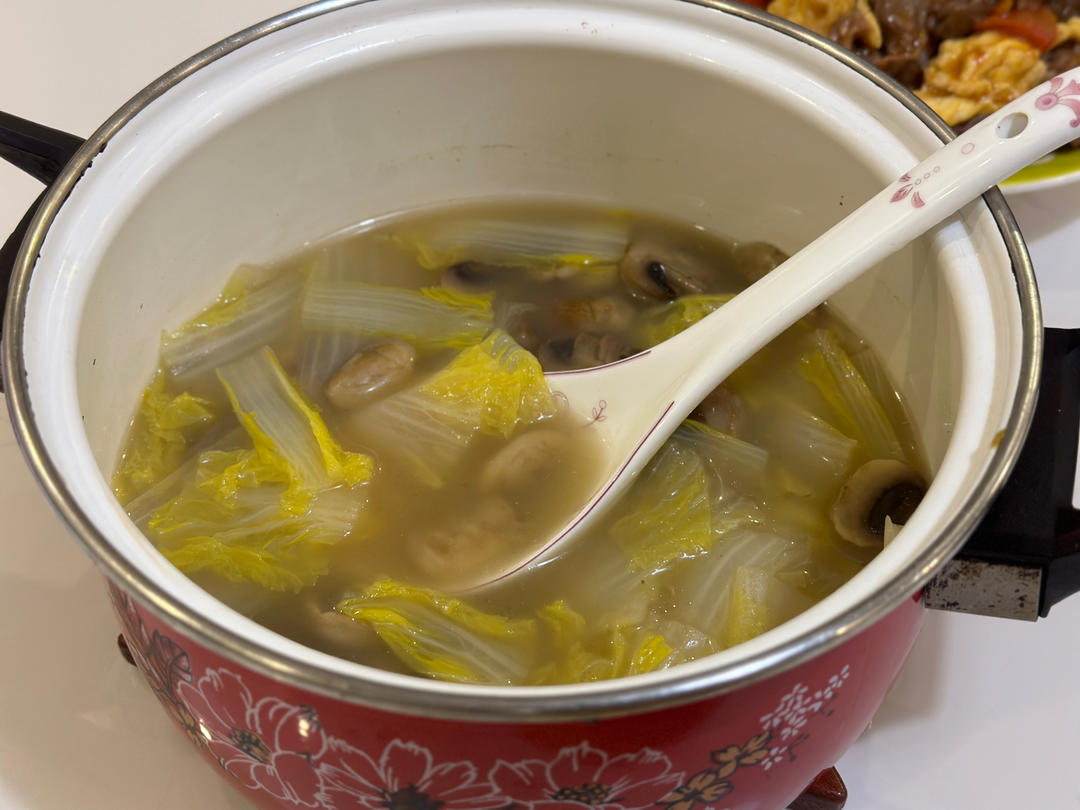 小白菜蘑菇汤