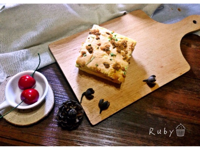 香葱肉松蛋糕卷