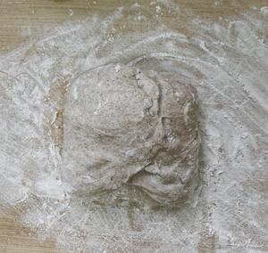免揉一次发酵无糖无油意大利拖鞋面包的做法 步骤3