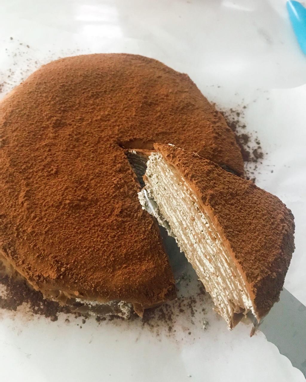 焦糖摩卡香蕉千层蛋糕
