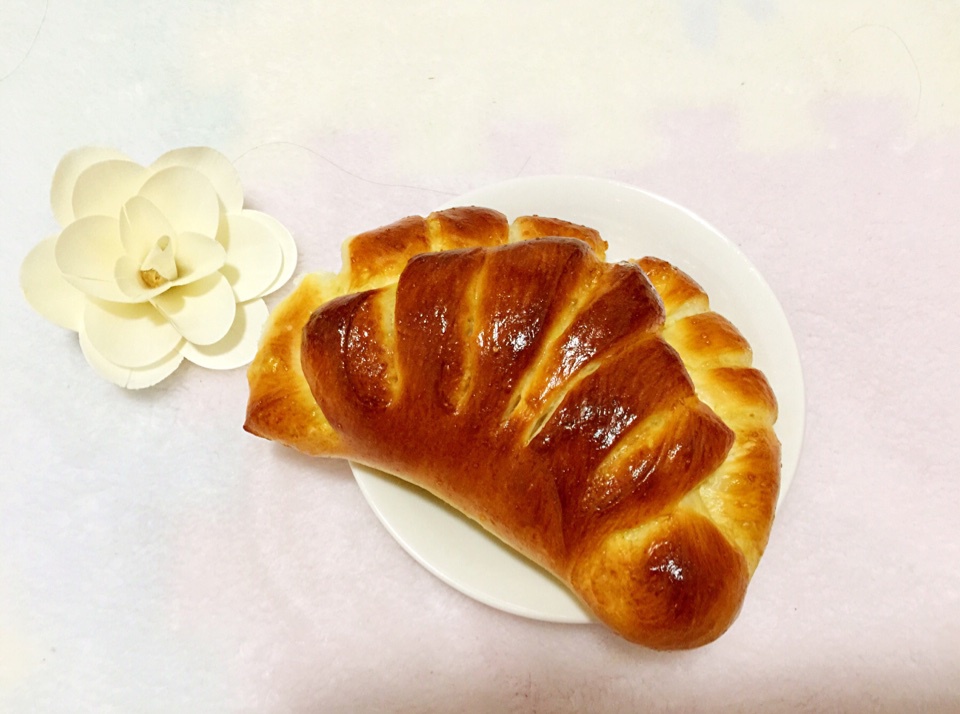 莲蓉红豆沙馅扇形面包