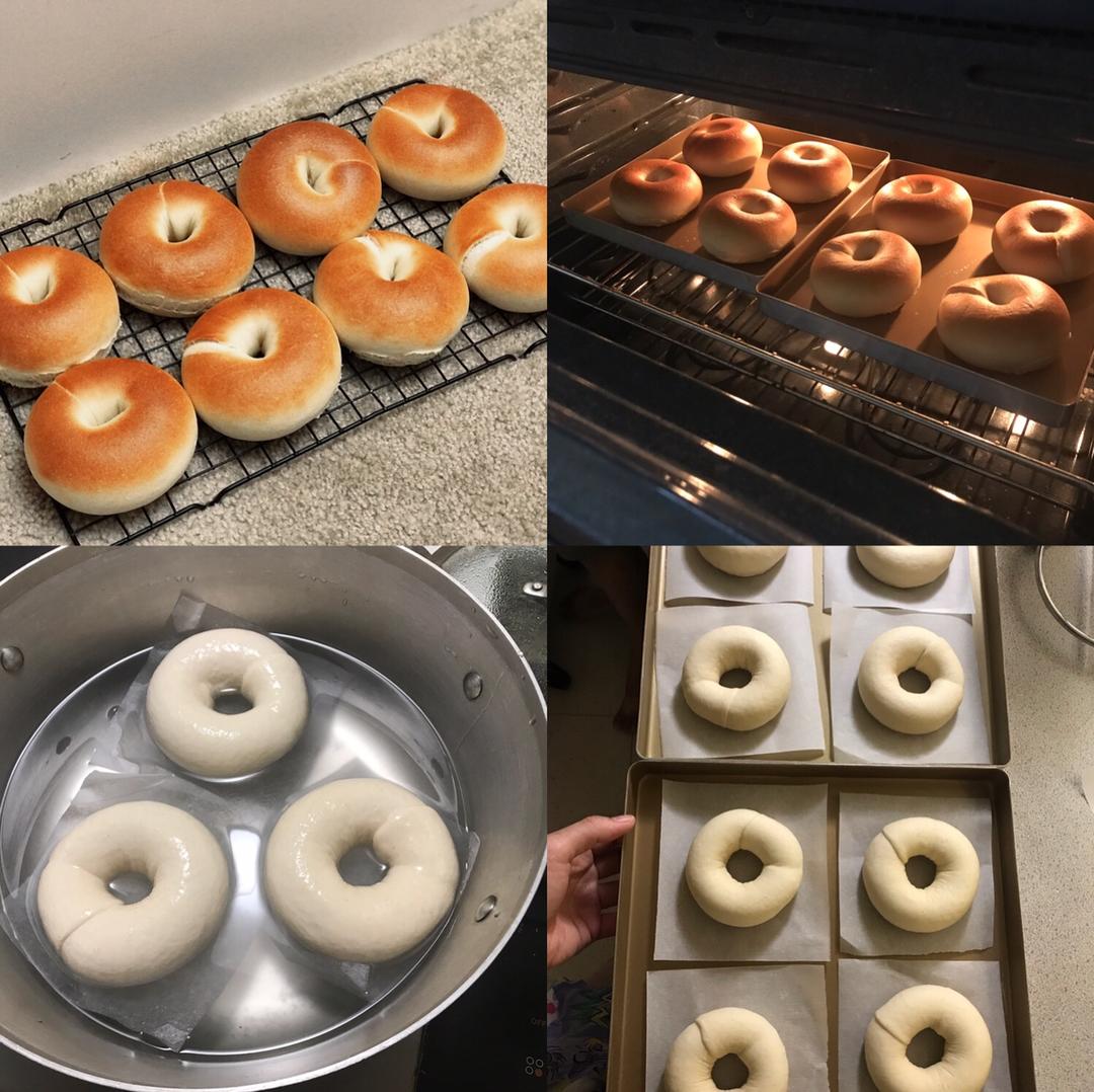 （无油）全麦黑麦贝果bagel~咬劲十足，越嚼越香
