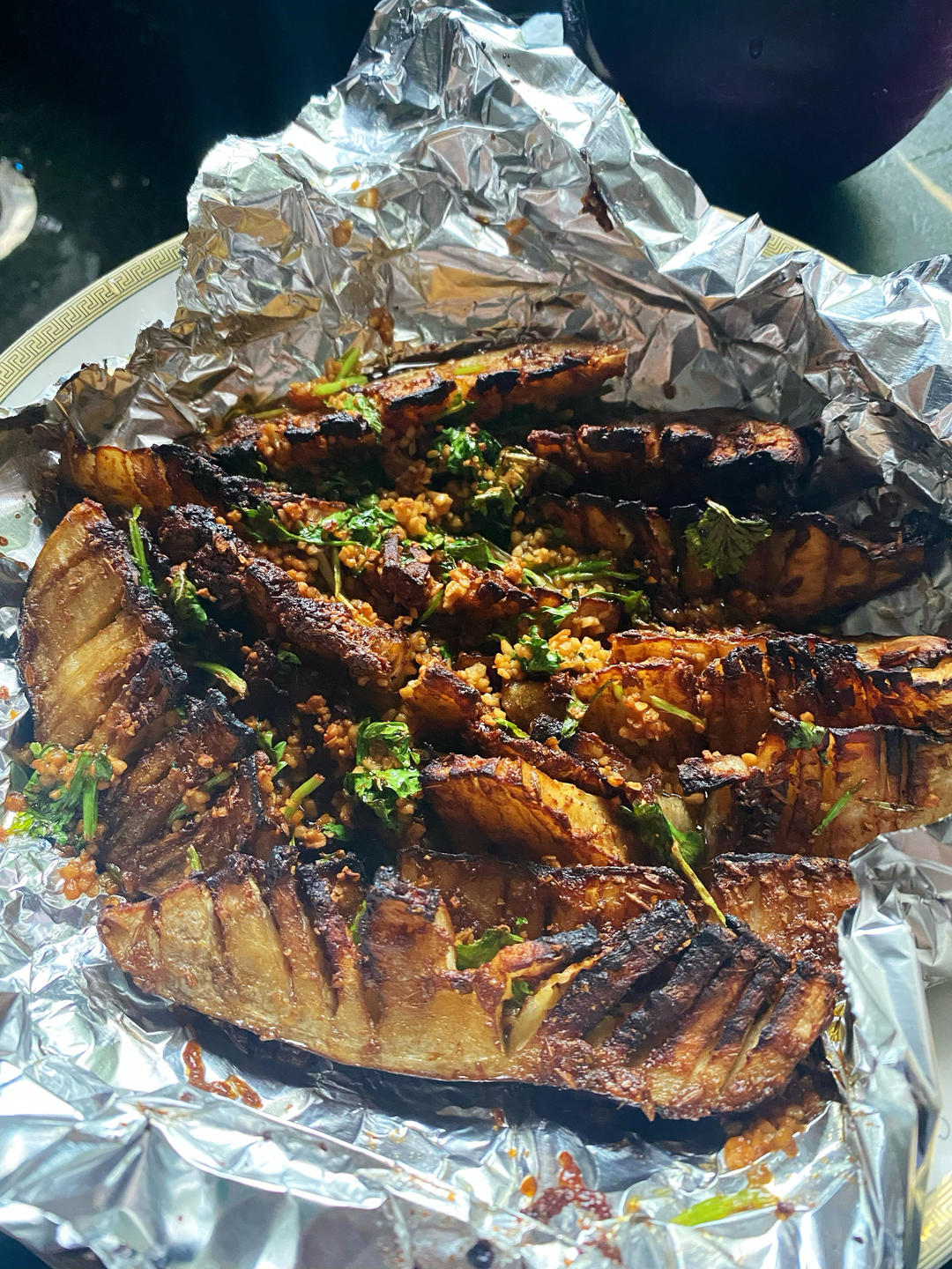 香烤孜然圆茄子