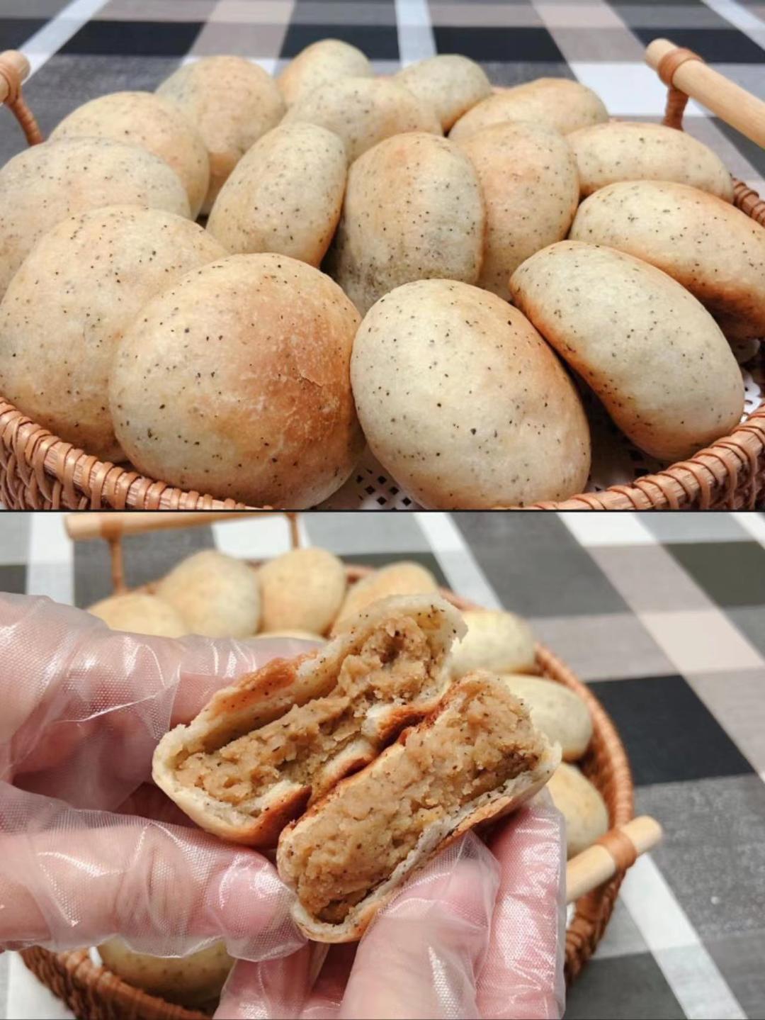 不发面不开酥的【红茶板栗饼】的做法