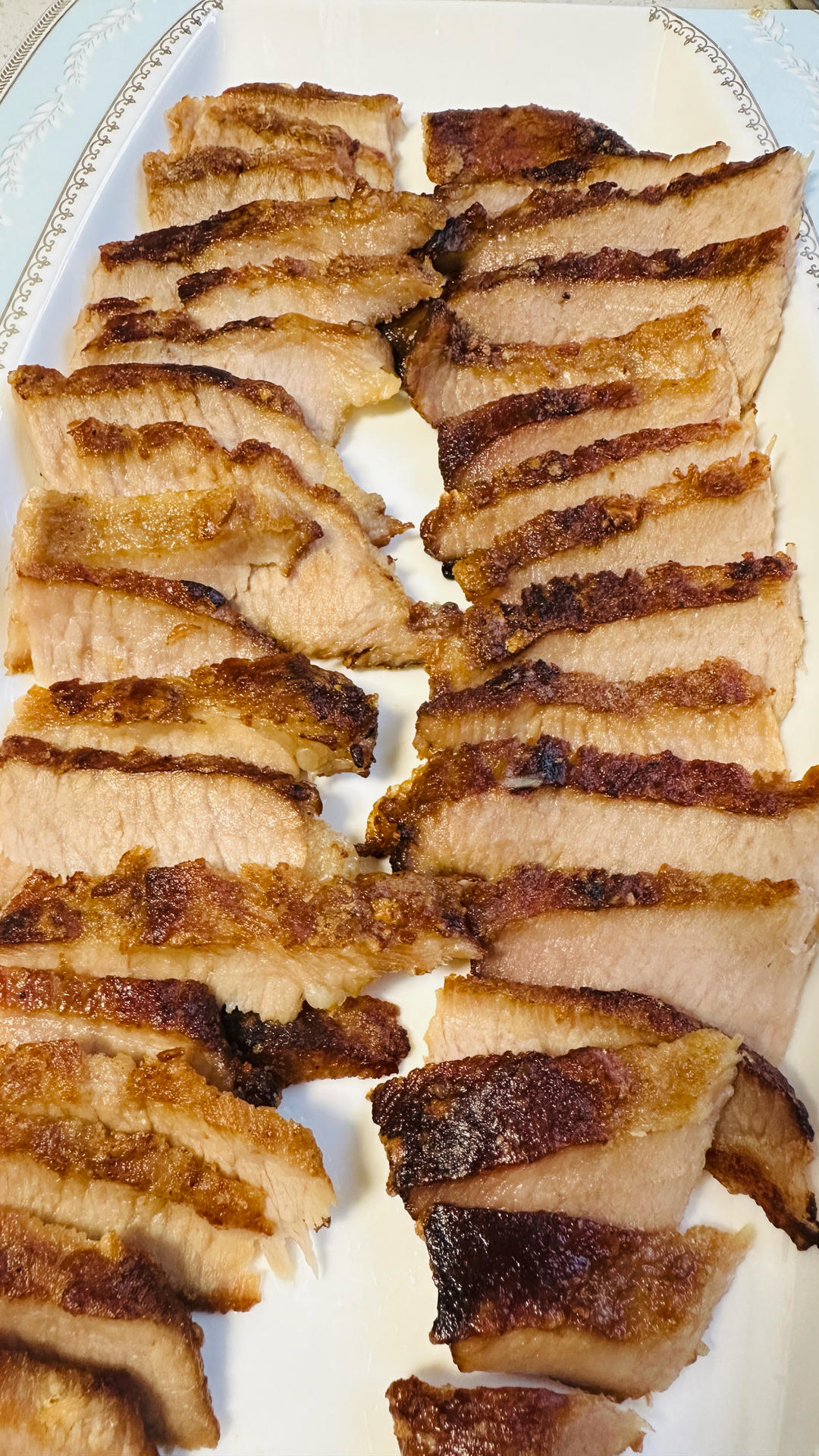 脆爽猪颈肉（不用烤炉版）