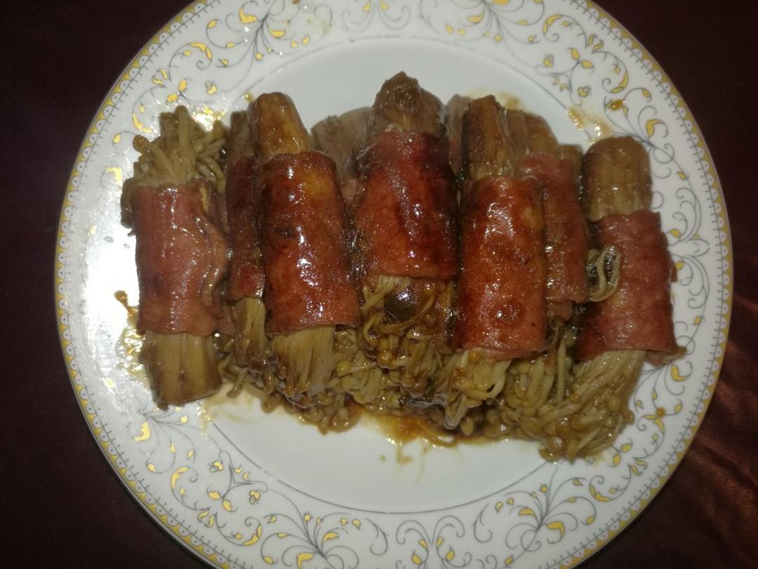 金针菇培根卷
