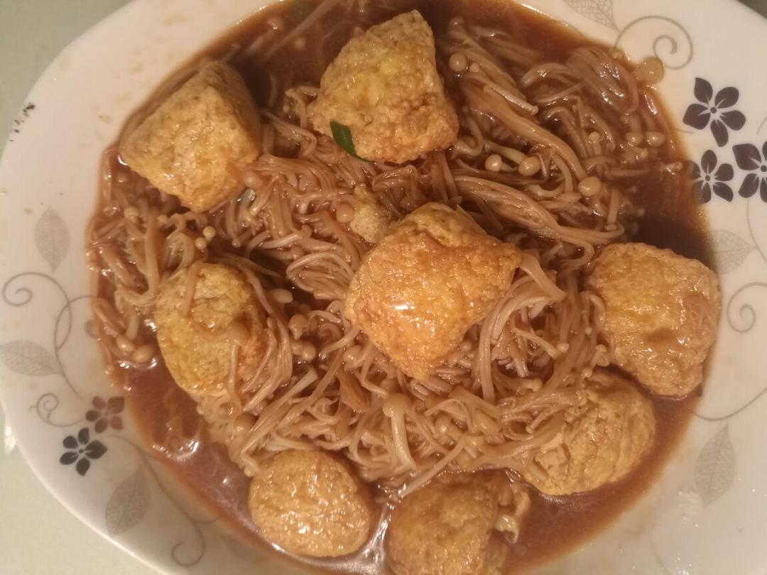 超级下饭菜--金针菇日本豆腐