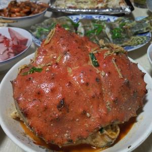 帝王蟹两吃（香烤+咖喱）的做法 步骤3