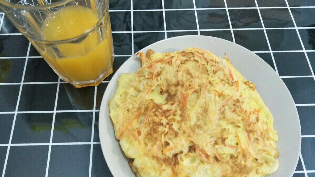 胡萝卜鸡蛋饼