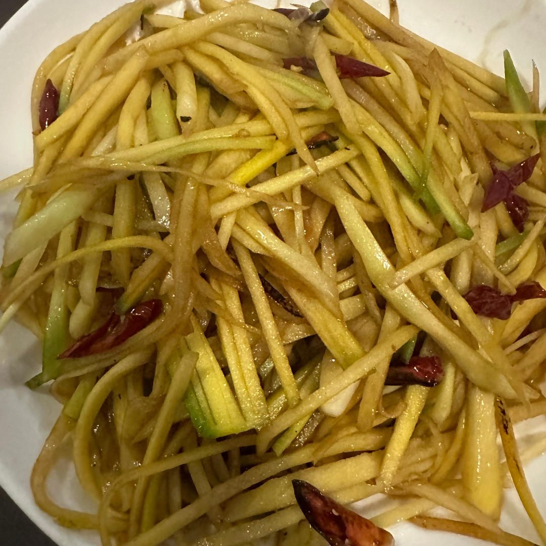 清炒胡萝卜丝